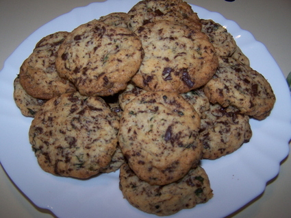Recette de cookies menthe-chocolat