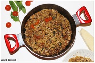 Recette one pot pasta de linguine tapenade, thon, tomates cerises