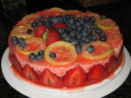 Recette de gâteau d'anniversaire léger aux fraises