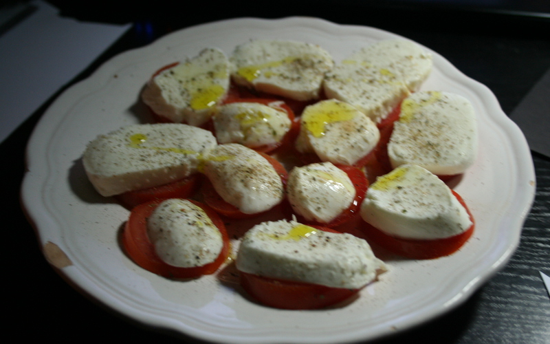 Recette salade tomate mozza pas chère et express > cuisine étudiant