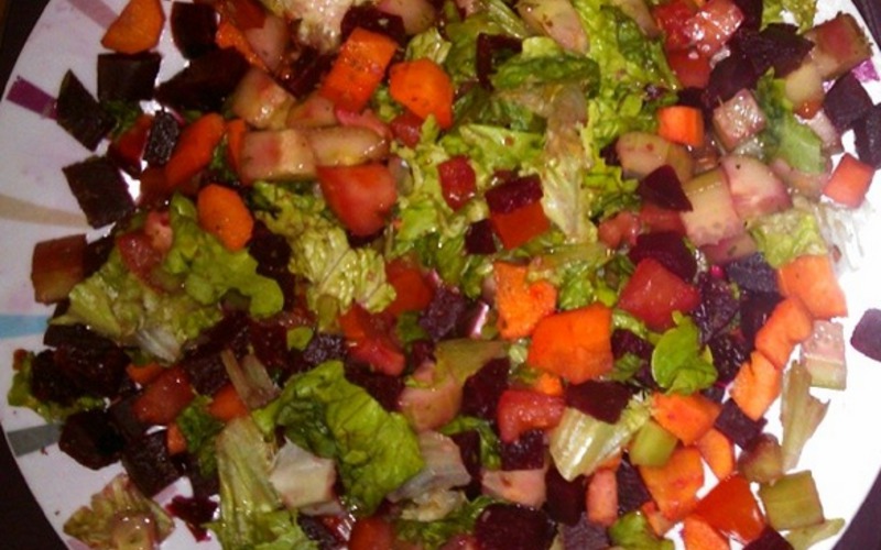 Recette salade croquante pas chère et rapide > cuisine étudiant