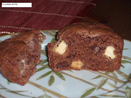 Muffins triple chocolate fudge