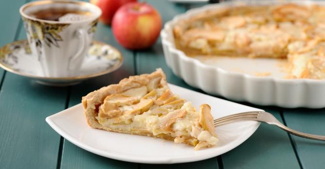 Recette de tarte aux pommes légère à la crème