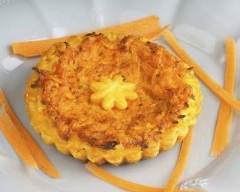 Recette mini quiches aux carottes et fromage râpés