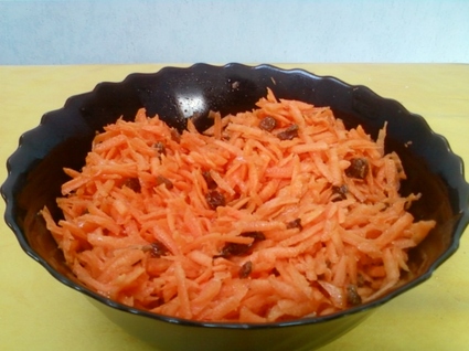 Recette de salade de carottes sucrée-salée