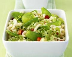 Recette salade de macaronis aux légumes verts