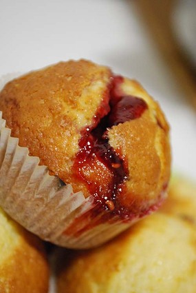 Recette de muffins à la confiture de fraises