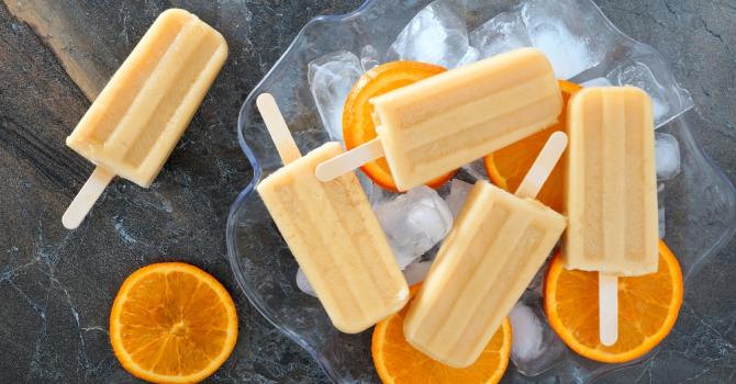 Recette de glace à l'eau tonique à l'orange