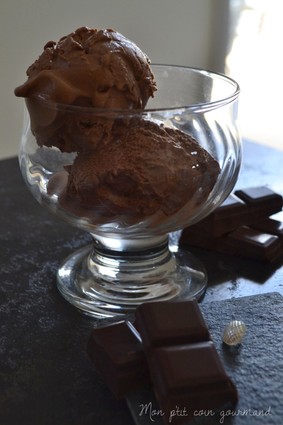 Recette de glace au chocolat noir