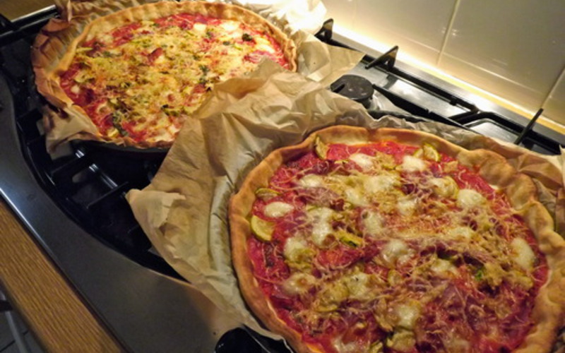 Recette pizza goût italie pas chère > cuisine étudiant