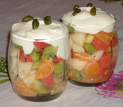 Recette verrine de fruits d'hiver (dessert aux fruits)