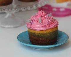 Recette maxi rainbow cupcakes