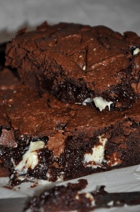 Recette de le brownie aux 3 chocolats