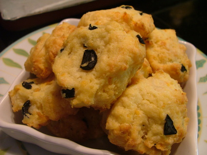Recette de cookies aux olives noires et crevettes