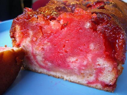 Recette de cake aux fraises tagada et sucre vanillé