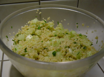 Recette de salade de boulghour et concombre