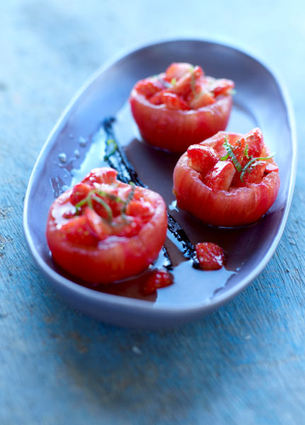 Recette de tomates farcies aux fraises