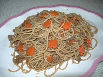 Recette de spaghettis au boeuf