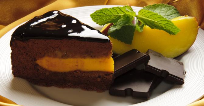 Recette de gâteau léger au chocolat, coeur coulant à la mangue
