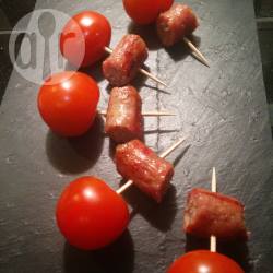 Recette brochette apéro saucisse tomate – toutes les recettes ...