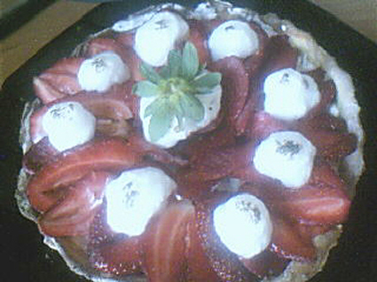 Recette de tarte aux fraises et petits suisses