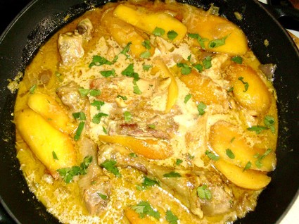 Recette de wok de poulet aux mangues