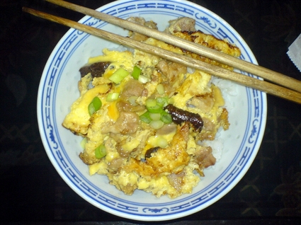 Recette oyako donburi (poulet et oeufs)