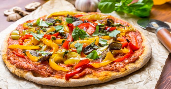 Recette de pizza diététique aux restes de légumes