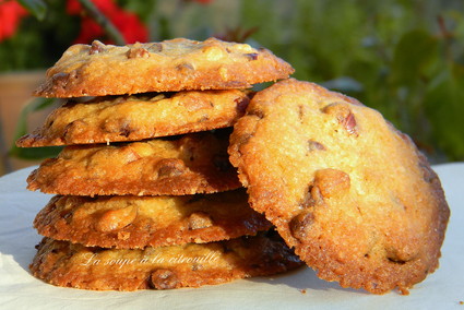 Recette cookies noisettes et chocolat (cookie)