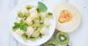 Recette de salade détox kiwi et melon sur crème anglaise light