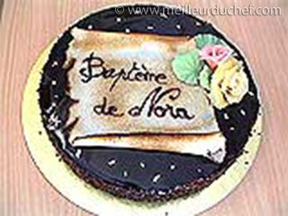 Gâteau de baptême  fiche recette avec photos  meilleurduchef.com