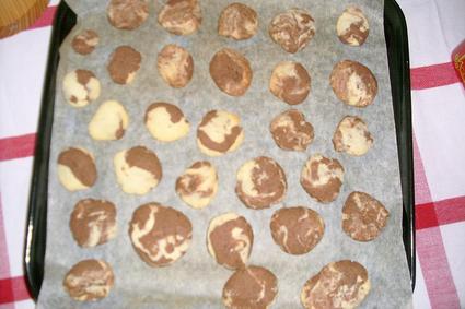 Recette de petits sablés marbrés au cacao en poudre