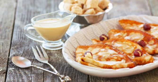 Recette de crêpes légères au caramel au beurre salé