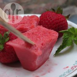 Recette sorbets à la fraise dans le bac à glaçons – toutes les ...