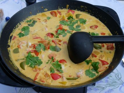 Recette de curry de poivrons au lait de coco