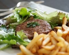 Recette steak haché parmesan/basilic