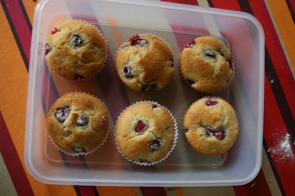 Recette de muffins aux fruits rouges surgelés