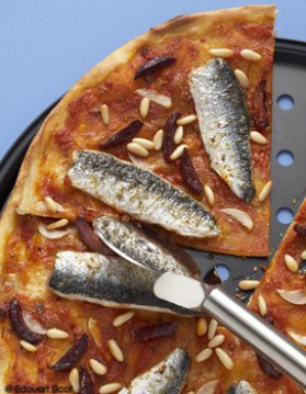 Pizza aux sardines pour 6 personnes