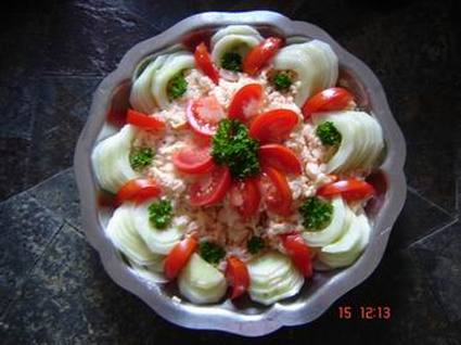 Recette de salade de riz au surimi