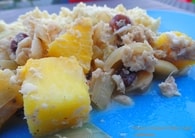Recette de filets de poissons à l'ananas et fruits à coque