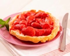 Recette tarte aux fraises et pistaches caramélisées