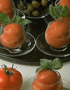 Tomates en sorbet pour 4 personnes