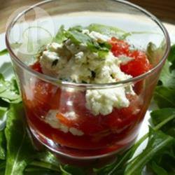Recette verrine de chèvre et tomate confite – toutes les recettes ...