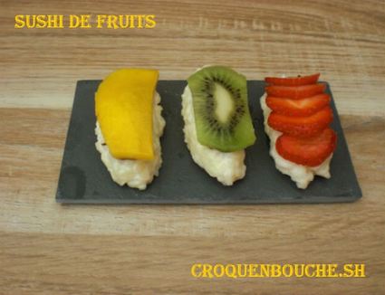 Recette de sushi de fruits