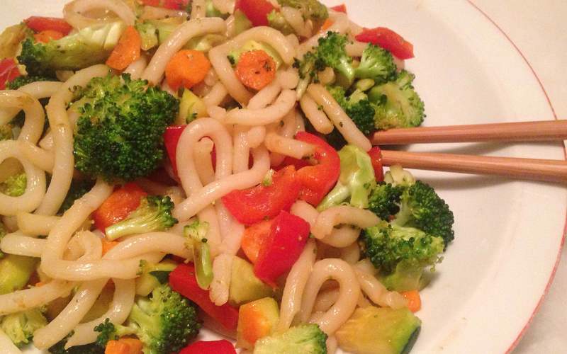 Recette nouilles udon aux petits légumes économique > cuisine ...