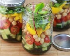 Recette salade jar végétarienne express