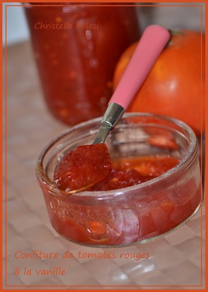 Recette de confiture de tomates rouges à la vanille