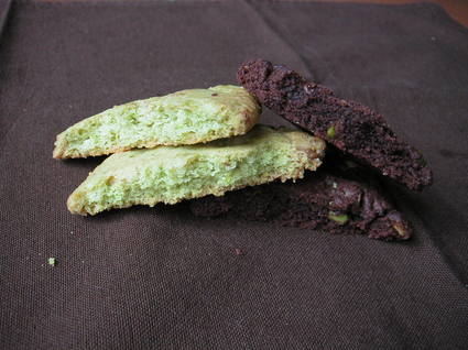 Recette de cookies verts et noirs