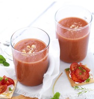 Recette de jus de tomates et fraises