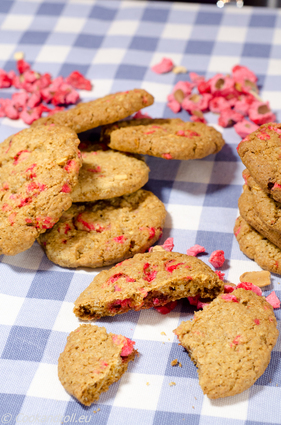 Recette cookies aux pralines roses (cookie)
